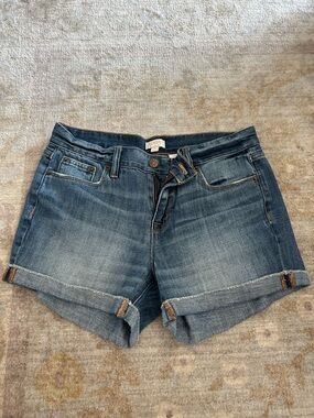J. Crew Rolled-Hem Denim Shorts in Medium Blue Wash